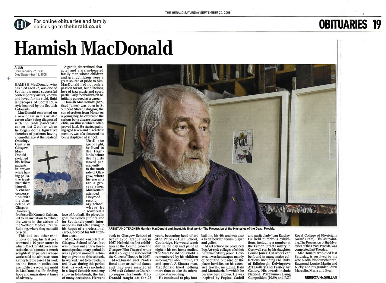 Hamish MacDonald Obituary