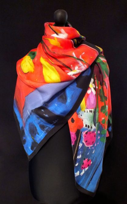 New 'Red Table Top' Silk Scarf