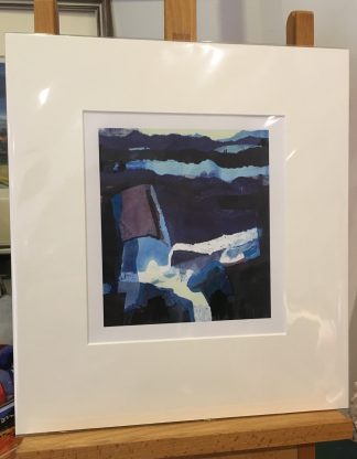 NEW ‘Blue Landscape’ circa 1969 Estate Stamped Open Edition Print