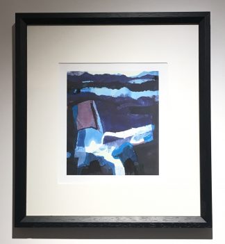 Blue Landscape’ framed, Open edition Giclee print